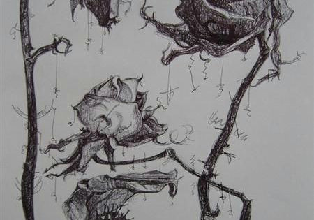 Drawings Of Dead Roses Rose Wilted Flower Tattoo Dead Roses Drawing Dead Flower Drawing