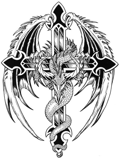 Drawings Of Dragons and Crosses Tatoo Imagenes Dibujos Ejemplos Para Hacer Tatuajes 20 Tattoos