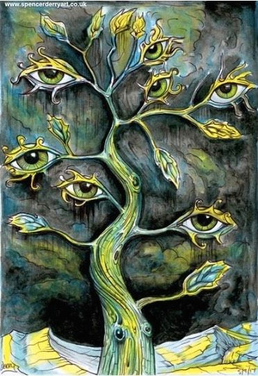 Drawings Of Eyes for Sale 7 Eye Tree Version 2 Weia D Woa Ld Pinterest Art Surreal Art