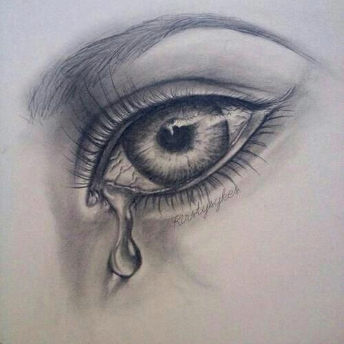 Drawings Of Eyes In Crying Eye Drawing Zeichnena A Draw Pencil Drawings Und Sketches