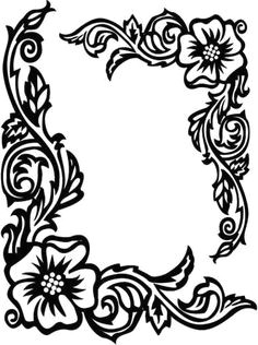 Drawings Of Flower Borders 1383 Best Border and Corner Designs Images Moldings Picture Frame