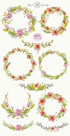 Drawings Of Flower Wreaths 38 Best Printables Wreaths Images Floral Wreath Moldings Paintings