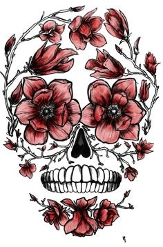 Drawings Of Flowers and Skulls 65 Best Flower Skull Images In 2019 Candy Skulls Skull Sugar Skull