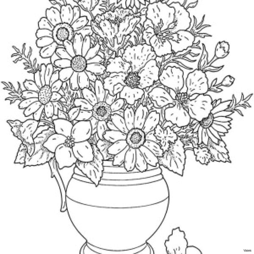 Drawings Of Flowers Book Flower Vase Coloring Pages Beautiful Cool Vases Flower Vase Coloring