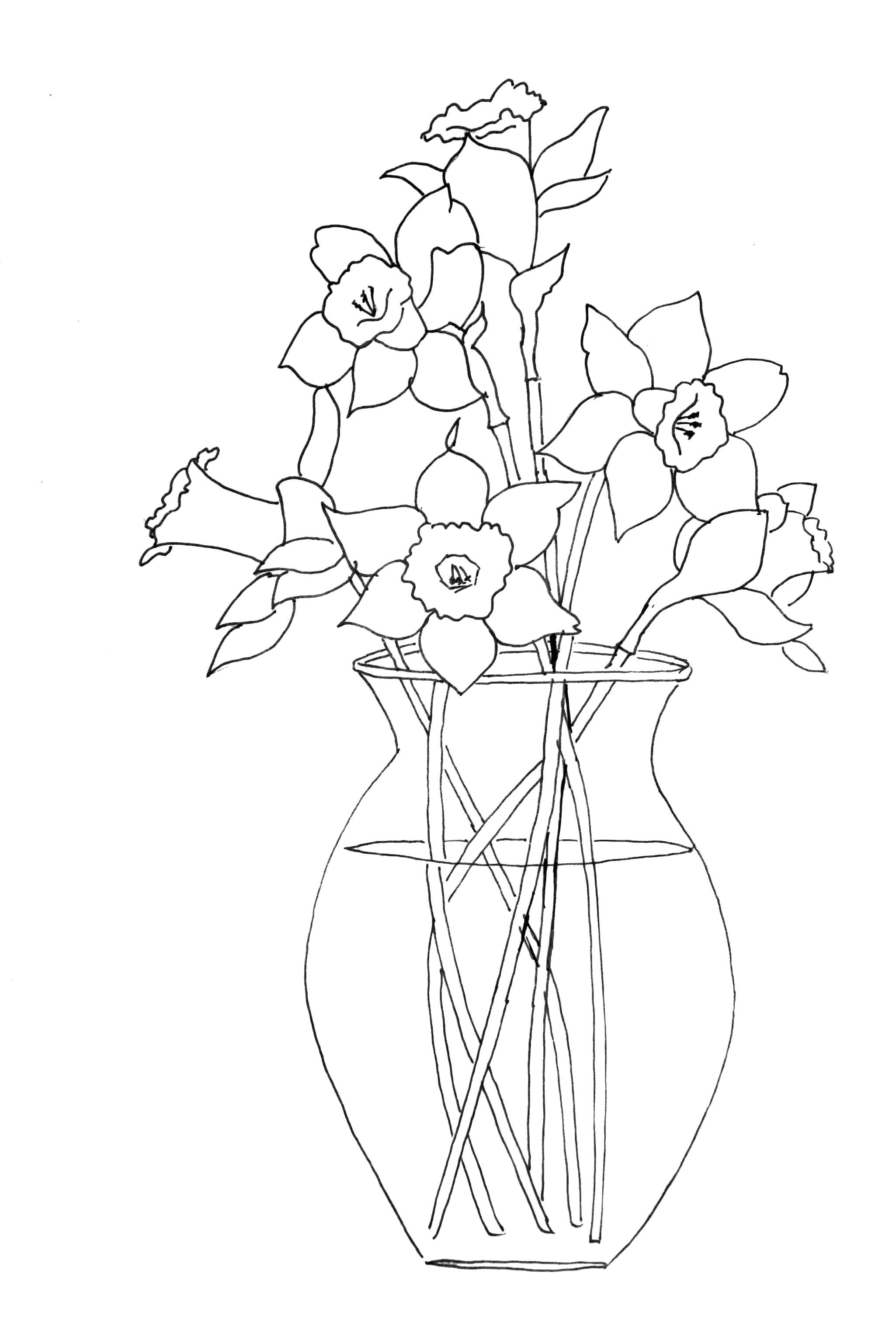 Drawings Of Flowers Coloured How to Paint Daffodils Share Your Craft Painting Drawings Flowers