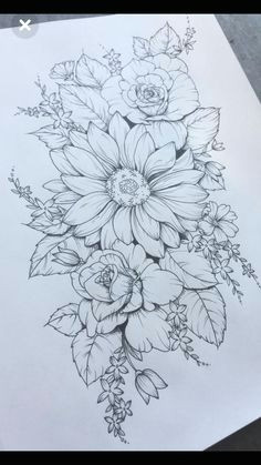 Drawings Of Flowers for Tattoos 28 Best Flower Tattoo Drawings Images Flower Tattoo Drawings