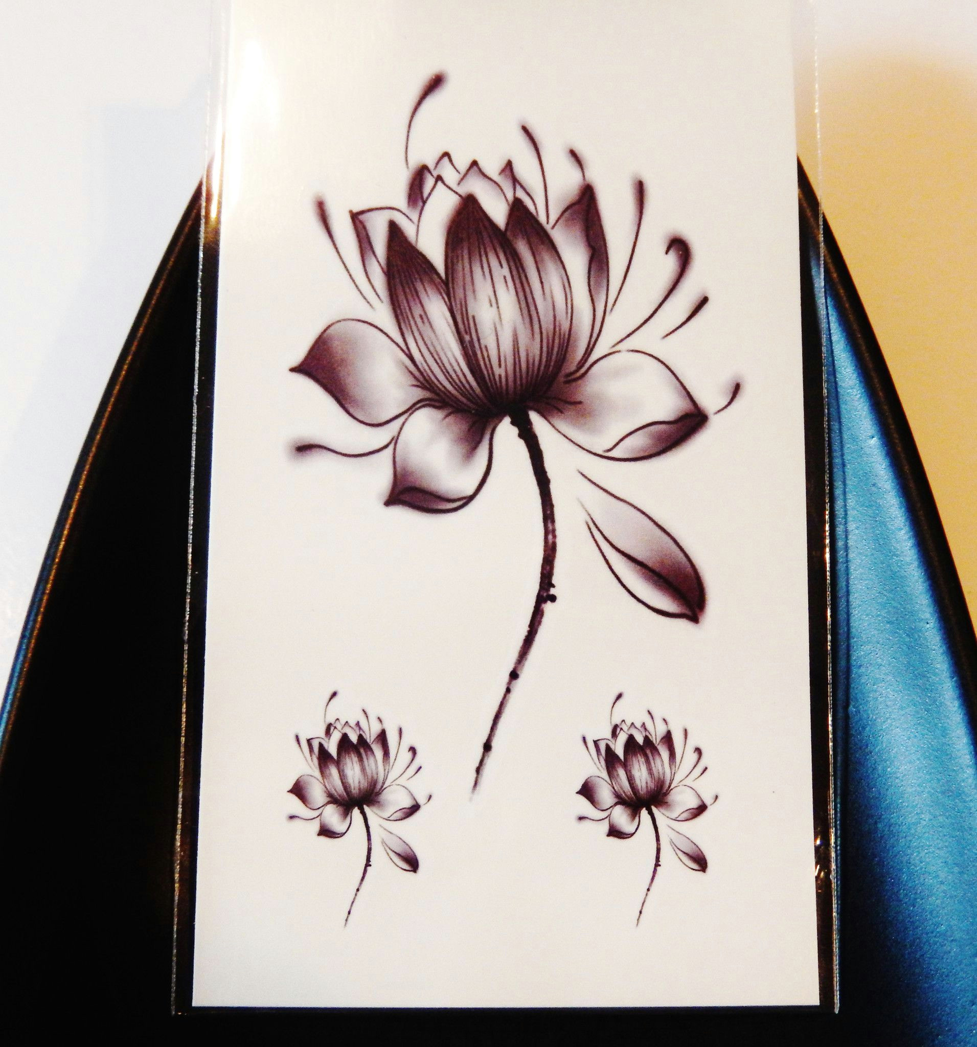 Drawings Of Flowers Lotus Lotus Flower Infinity Crowns Birds Stars Temporary Tattoos Flowers