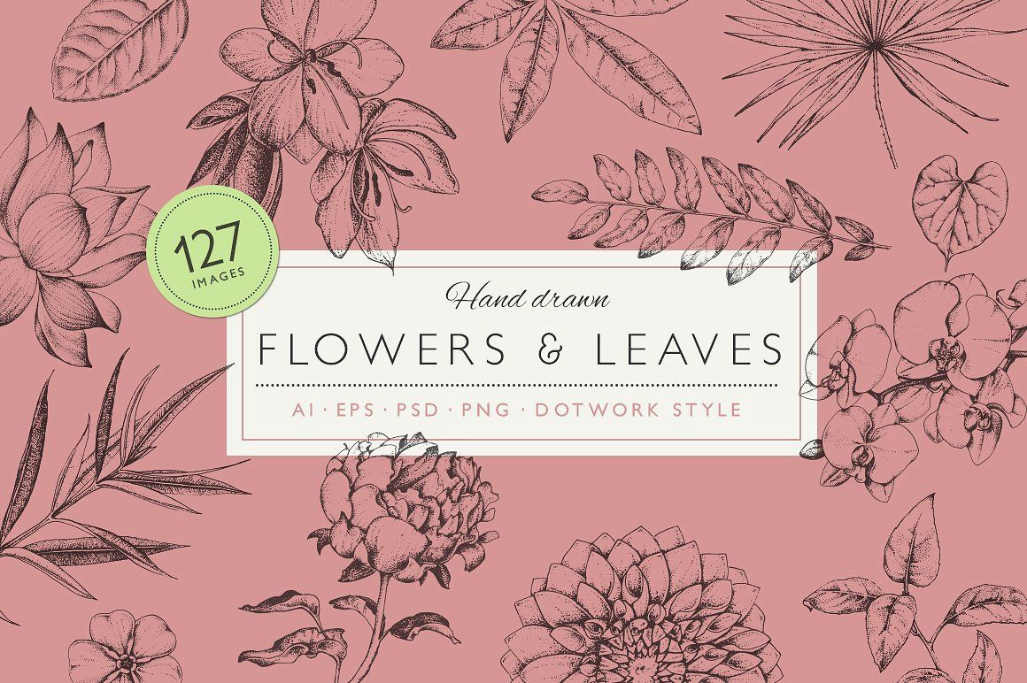 Drawings Of Flowers with Leaves Dotwork Flowers Leaves Flower Flowers Plant Plants Leaf Leaves