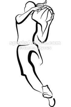 Drawings Of Girl Basketball Players 42 Best Basketball Designs Female Images Basketball Design