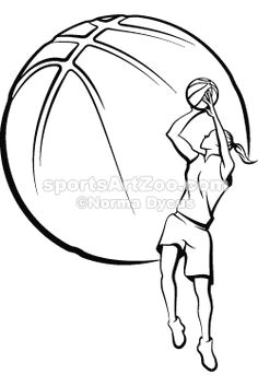 Drawings Of Girl Basketball Players 42 Best Basketball Designs Female Images Basketball Design