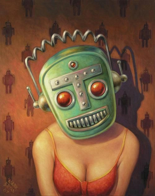 Drawings Of Girl Robots Retro Robot Face Robot Pinterest Art Pop Surrealism and