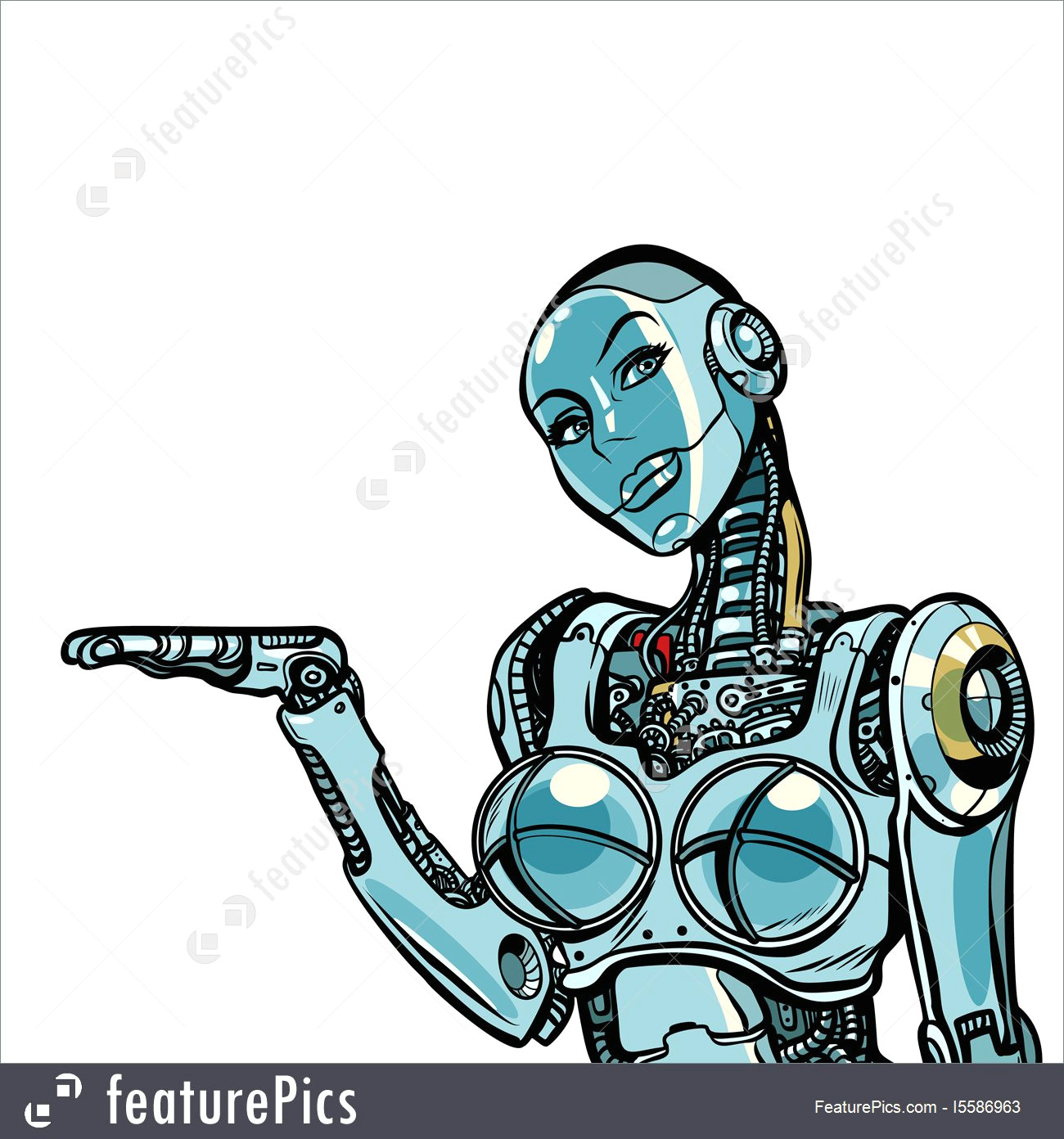 Drawings Of Girl Robots Woman Robot Stock Illustration I5586963 at Featurepics