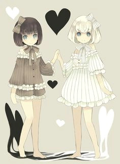 Drawings Of Girl Twins 372 Best Anime Twins Images Anime Girls Anime Art Anime Guys