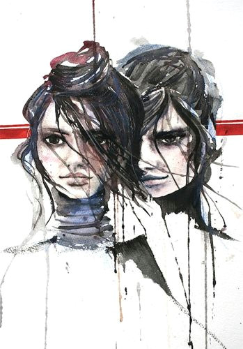 Drawings Of Girl Twins Bloom Twins by Ana Kuni Fashion Illustration by Ana Kuni In 2018