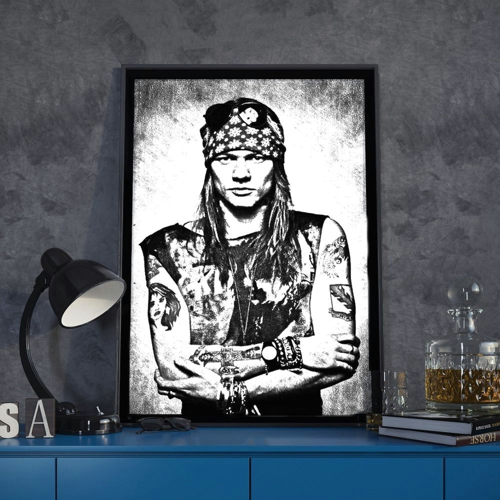 Drawings Of Guns N Roses Details About Axl Rose Guns N Roses Sketch Art Portrait Print A4