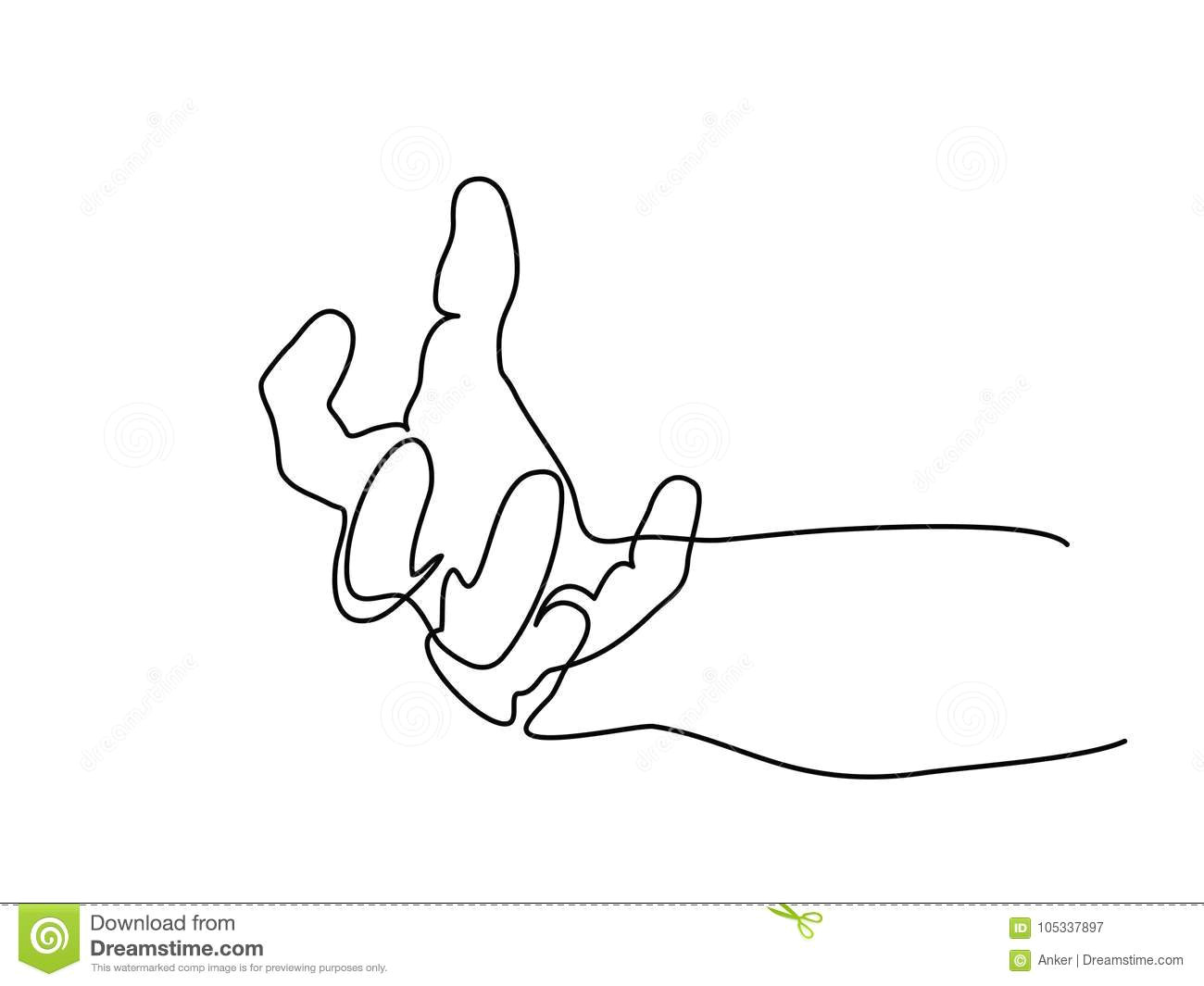 Drawings Of Hands and Fingers Hand Palm with Fingers Stock Vector Illustration Of isolated