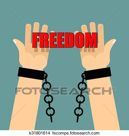 Drawings Of Hands Breaking Chains Clipart Of Freedom Hands In Shackles Broken Chain Broken