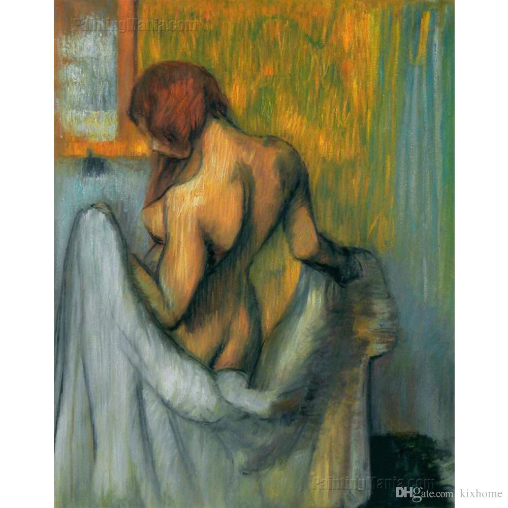 Drawings Of Hands by Famous Artists 2019 Edgar Degas Woman with A towel Oil Paintings Reproduction