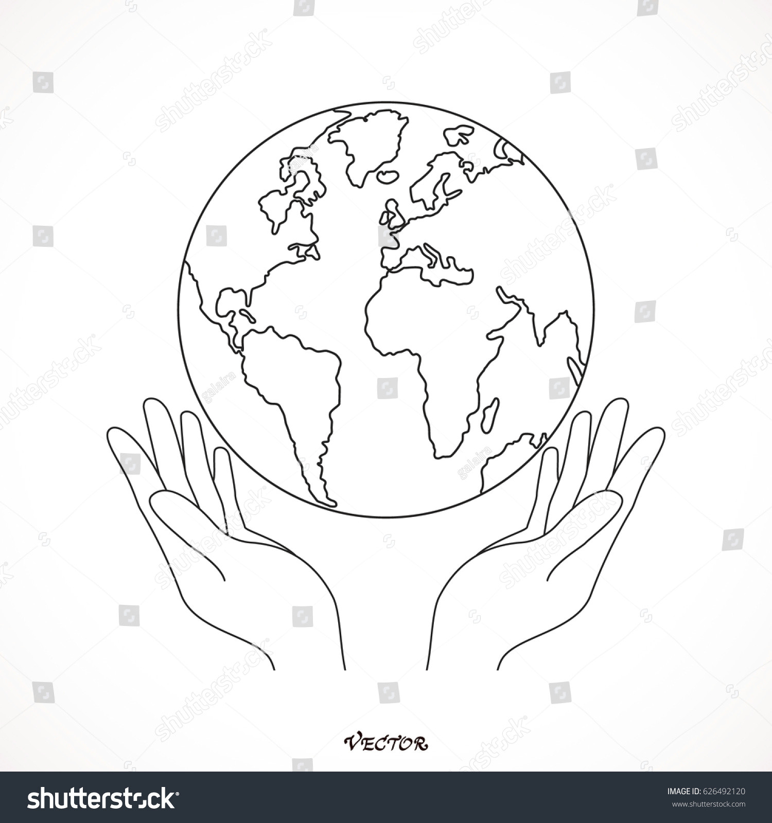 Drawings Of Hands Holding Earth Hands Holding Globe Earth Web Black Stock Vector Royalty Free