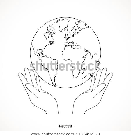 Drawings Of Hands Holding Earth Hands Holding Globe Earth Web Black Stock Vector Royalty Free