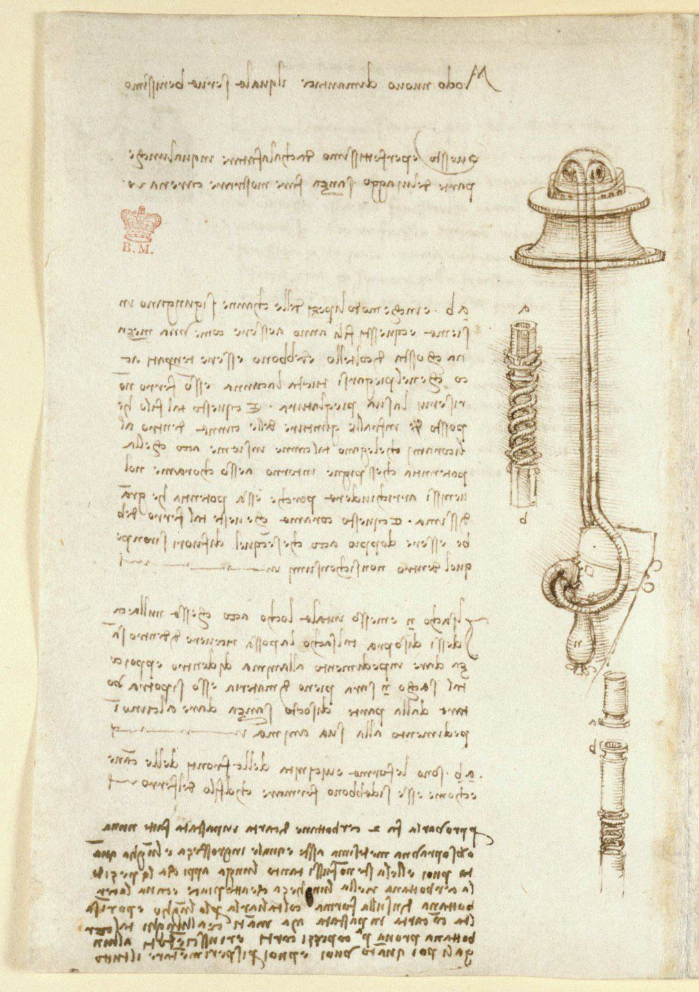 Drawings Of Hands In Chains Leonardo Da Vinci S Notebook Codex Arundel Created C 1478 1518