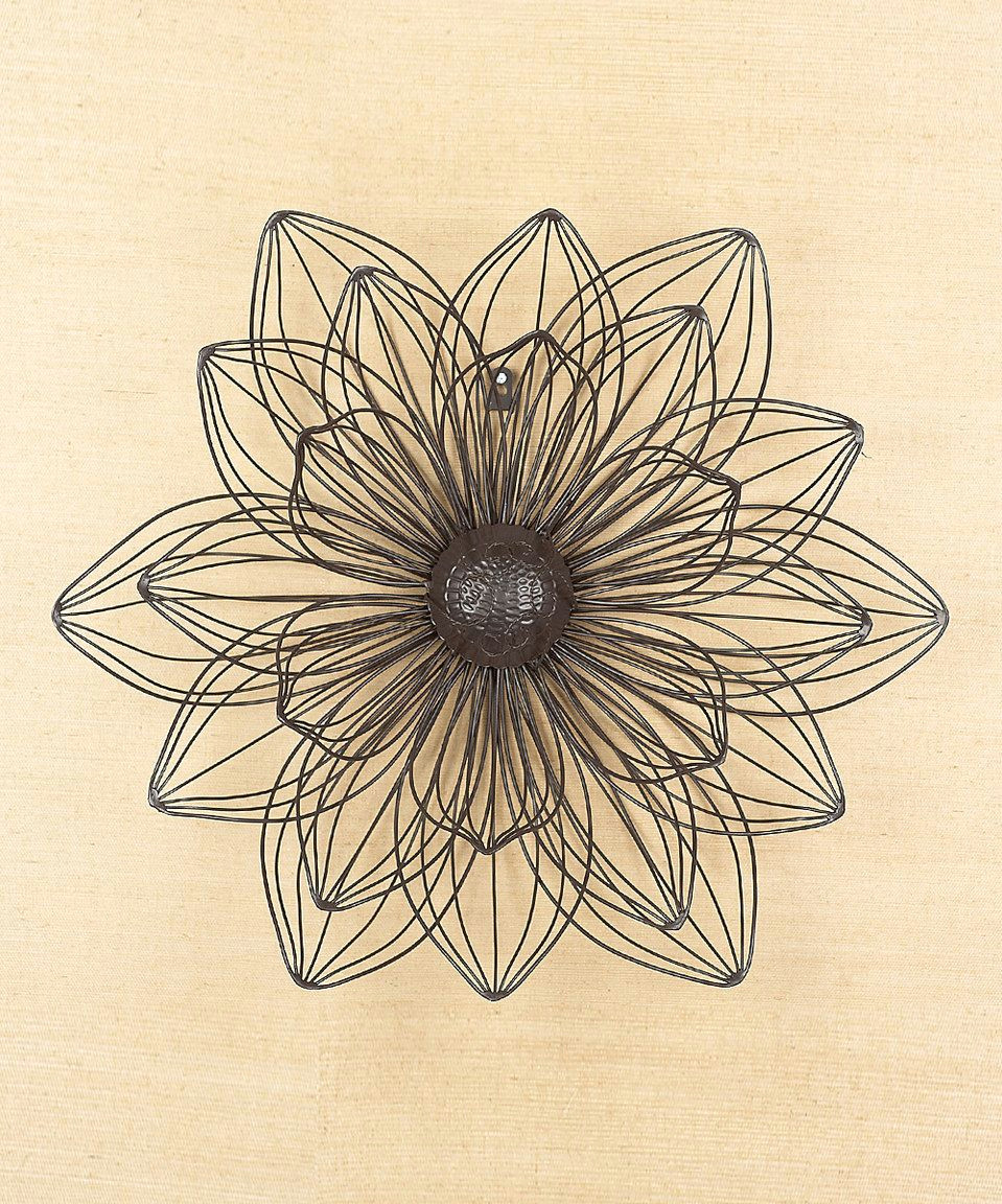 Drawings Of Hanging Flowers Love This Mesh Sunburst Flower Wall Hanging by Transpac Imports On