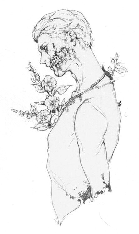 Drawings Of Heart Flower Image Via We Heart It Art Black White Draw Flower Manga