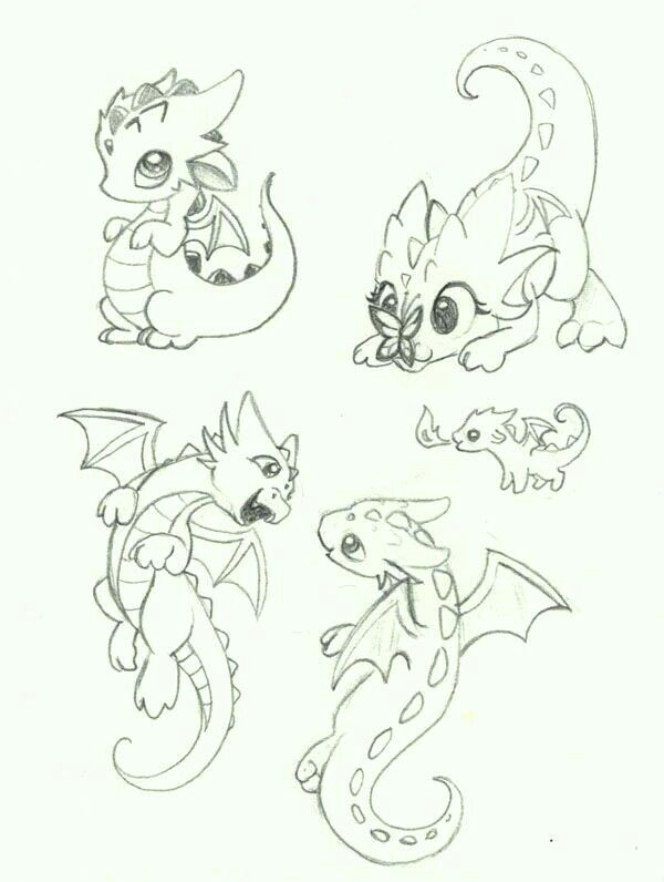 Drawings Of Kawaii Dragons Pin by Emily Fransen On Drawings Dragones Arte Criatura