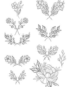 Drawings Of Little Flowers Really Liking these Flowers Tattoos Tatto