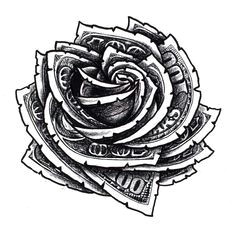 Drawings Of Money Roses 96 Best Rose Drawing Tattoo Images Rose Drawing Tattoo Tattoo