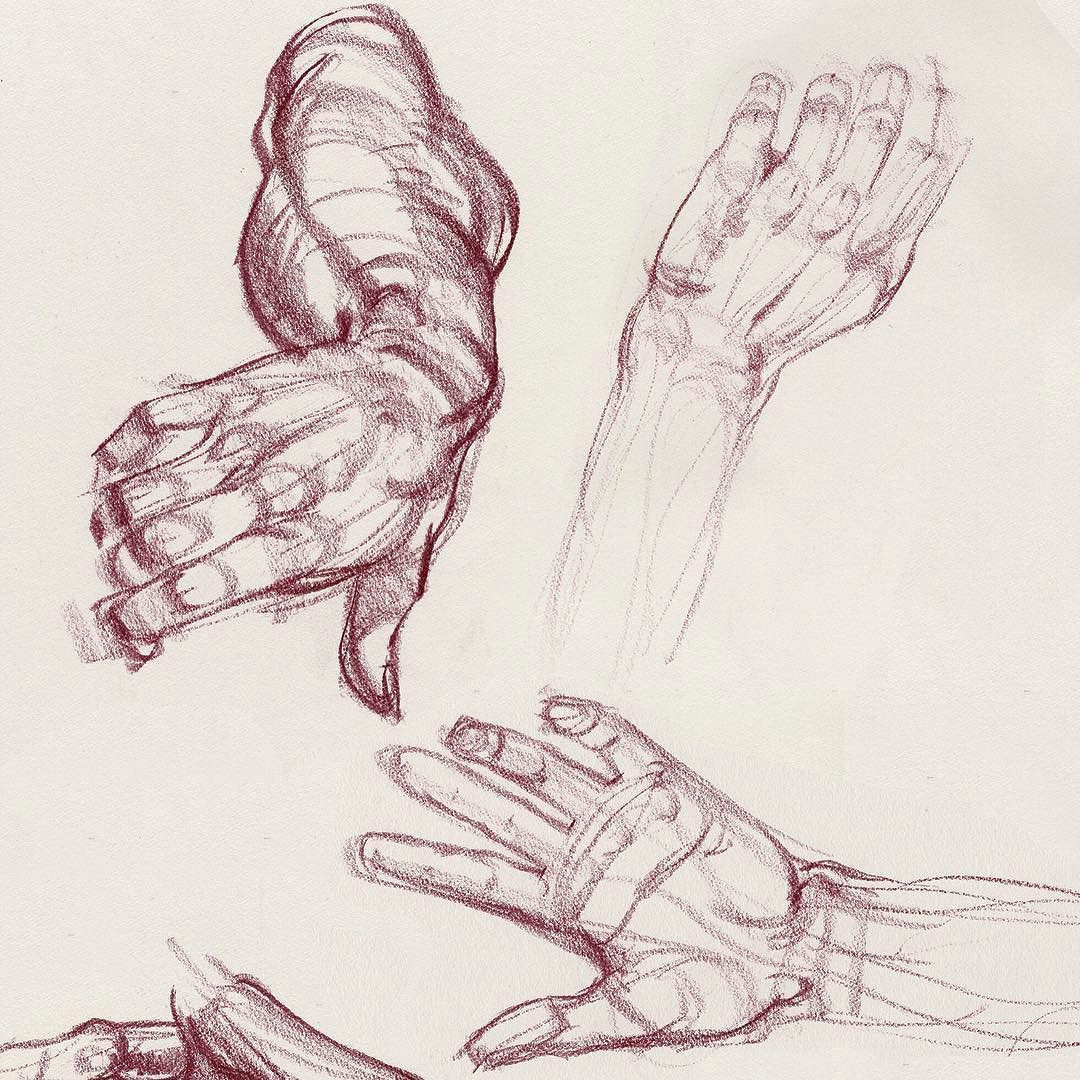 Drawings Of Old Hands This is An Old Demo Sketch We Re Doing Hands at Artcenter In My