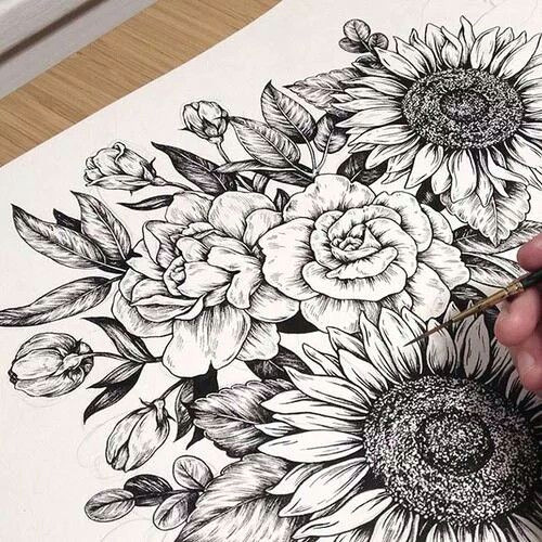 Drawings Of Peonies Flowers Peony Flower Tattoo Sunflower Tattoo Tattoo Drawing Tattoos