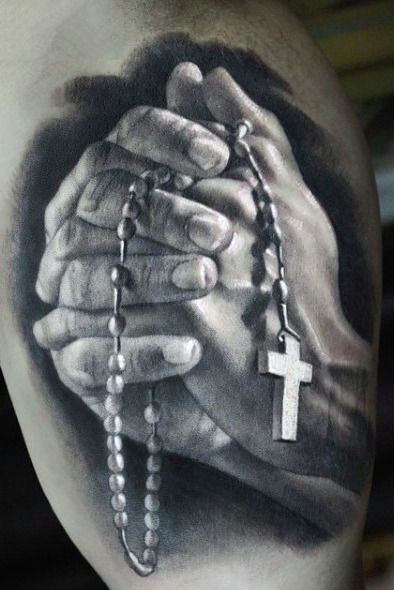 Drawings Of Praying Hands with Rosary Rosary Bead Tattoo Designs Represent Religious Beliefs Ideas