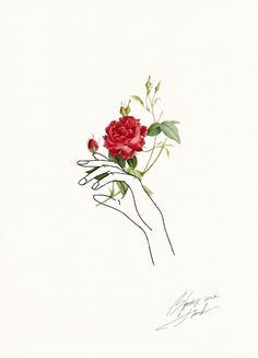 Drawings Of Roses Wallpapers Holding Flowers Tattoos Piercings Art Drawings Line Art