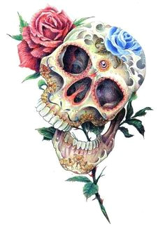 Drawings Of Sugar Skulls and Roses 113 Best Skulls Roses Images Skull Skulls Drawings