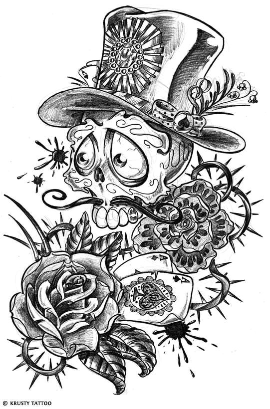 Drawings Of Sugar Skulls and Roses Pin by Remi On Ink Pinterest Tattoos Skull Tattoos and Skull