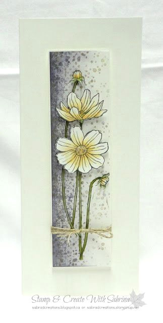 Drawings Of Tall Flowers I Have Said before that I Love This Size Of Card whether It is Tall