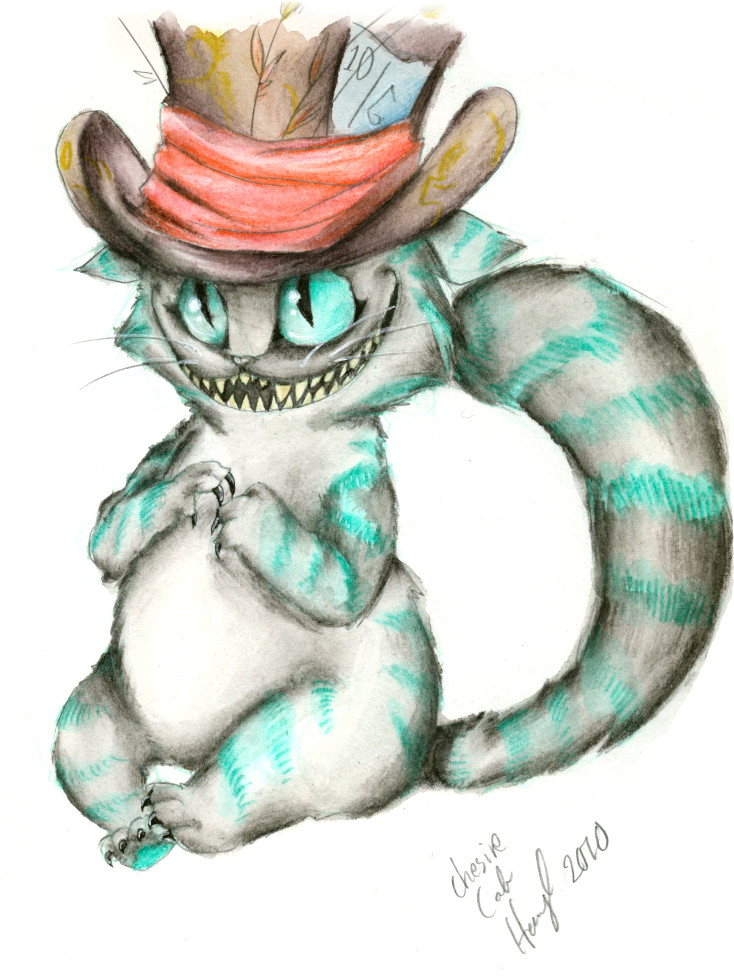 Drawings Of the Cat From Alice In Wonderland Alice In Wonderland Mad Cat In A Mad Hat by Hennei On Deviantart
