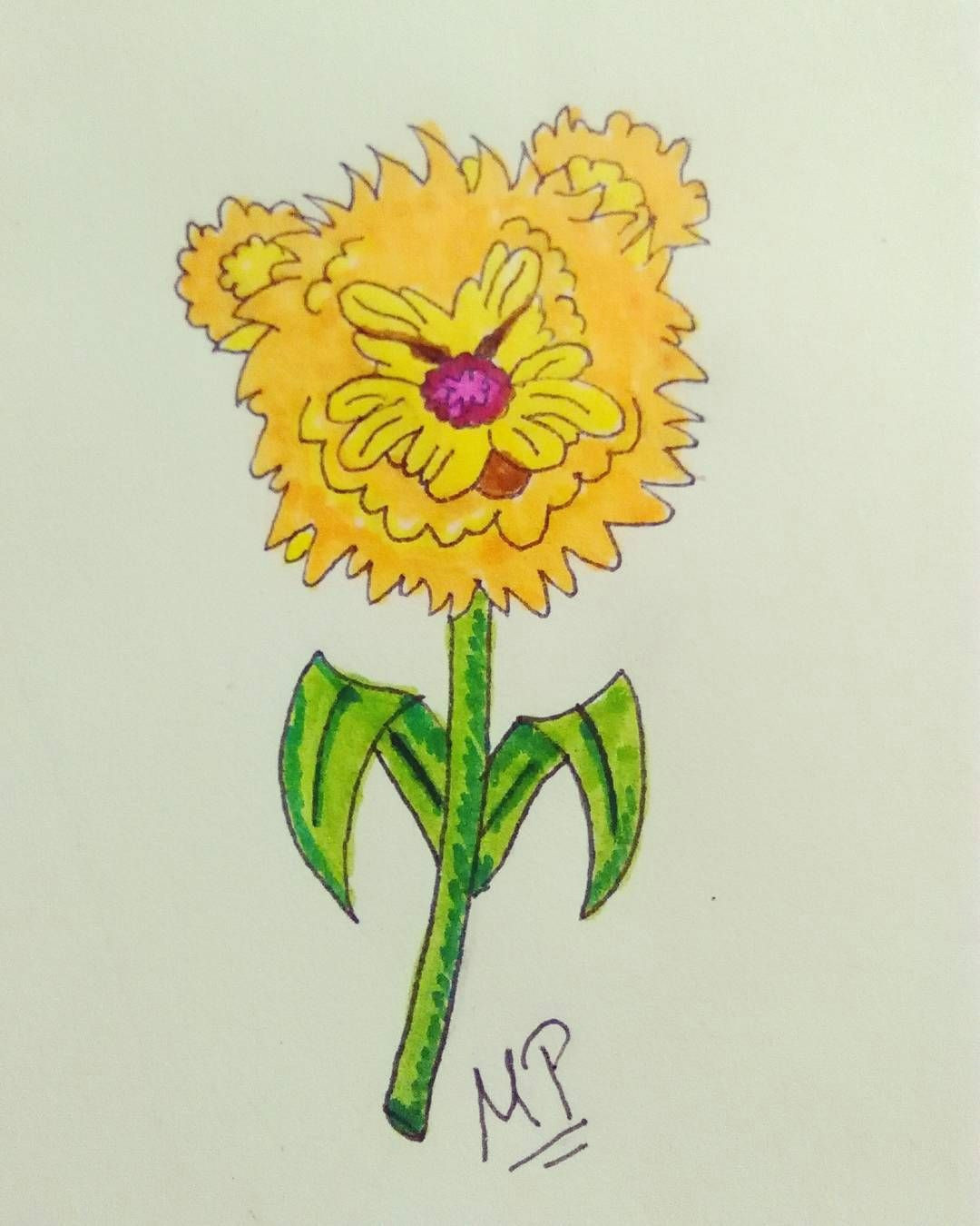 Drawings Of Yellow Flowers Dandelion Dandelion Weeds Flowers Animals Puns