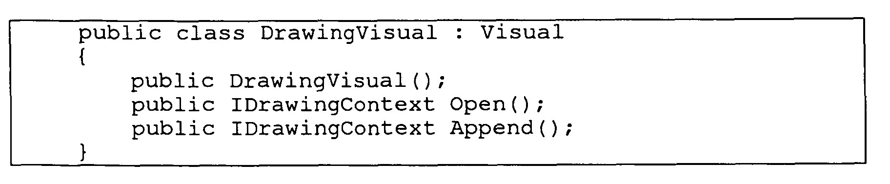 Drawingvisual Z order Ep1462998a2 Markup Language and Object Model for Vector Graphics