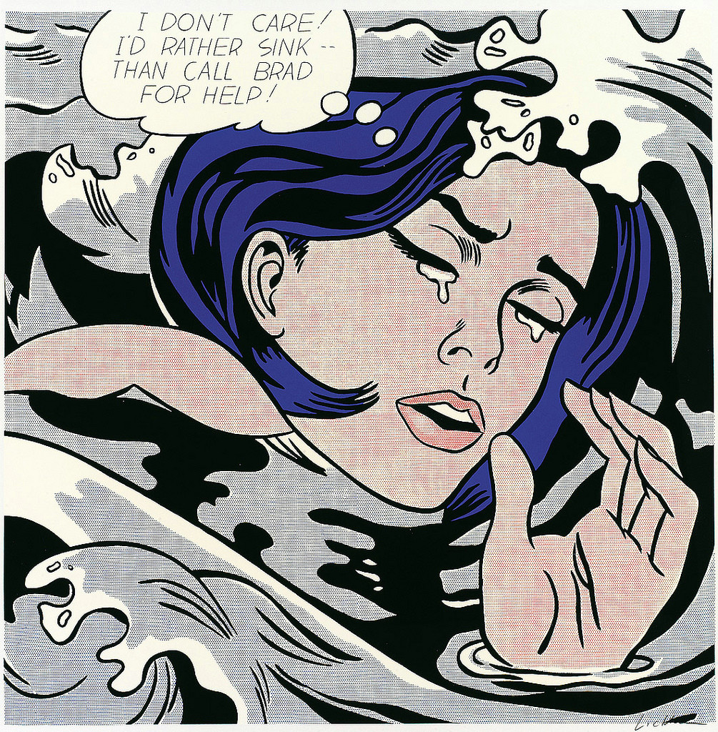 Drowning Girl Lichtenstein Roy Lichtenstein Drowning Girl 1963 Lichtenstein Based Flickr