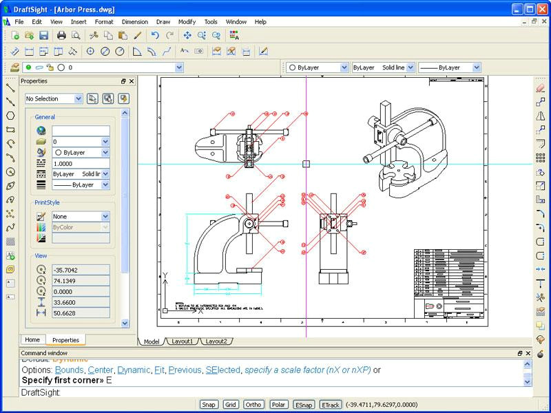 Easy 2d Drawing Program Draftsight Free 2d Dwg Editor solid solutions