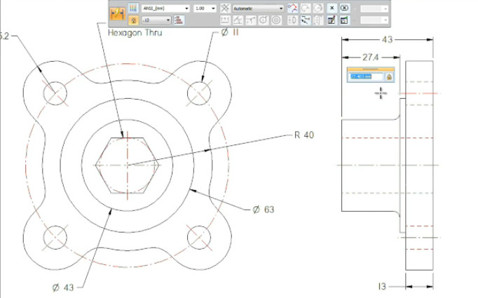 Easy 2d Drawings for Beginners Free 2d Cad software solid Edge 2d Drafting