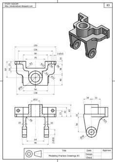 Easy 2d Drawings Mechanical Drawings Blueprints Cad Drawings