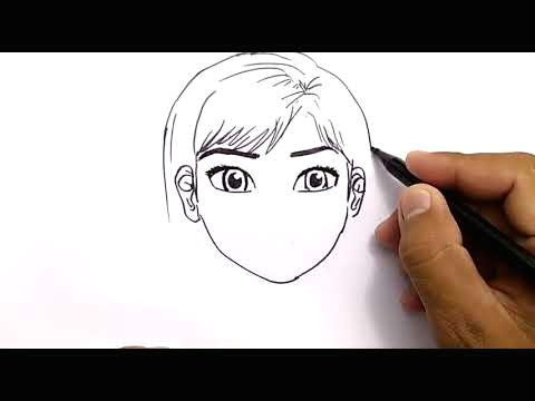 Easy Cartoon Drawing Youtube Super Easy How to Turn Words Anna Into Cartoon Frozen for Kids