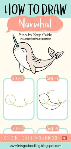 Easy Cute Narwhal Drawing 232 Best Narwhal Drawing Images Narwhal Drawing Unicorns Narwhal