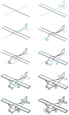 Easy Drawing Aeroplane How to Draw A Plane Michaelsstores Kids Crafts Pinterest