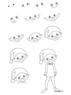 Easy Drawing Elf 96 Best Step by Steps Images Drawings How to Draw Online Drawing