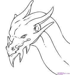 Easy Drawing for Dragons How to Draw A Simple Dragon Head Step 8 Learn to Draw Drawings