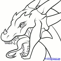 Easy Drawing for Dragons How to Draw A Simple Dragon Head Step 8 Learn to Draw Drawings